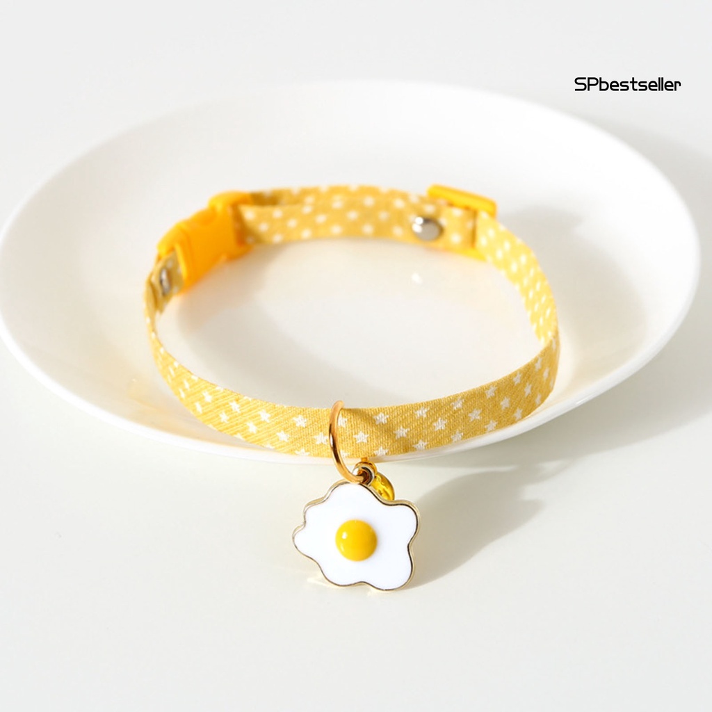 Vòng Cổ Thú Cưng Bằng Cotton Polyester Có Thể Điều Chỉnh Kèm Mặt Dây Chống Thất Lạc