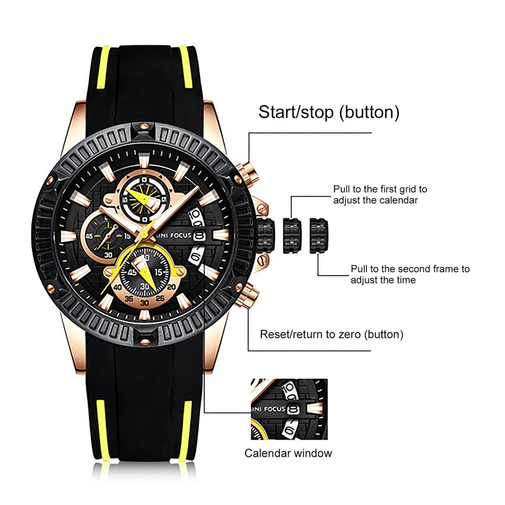 Đồng Hồ Quartz Chạy Kim Sang Trọng Cho Nam