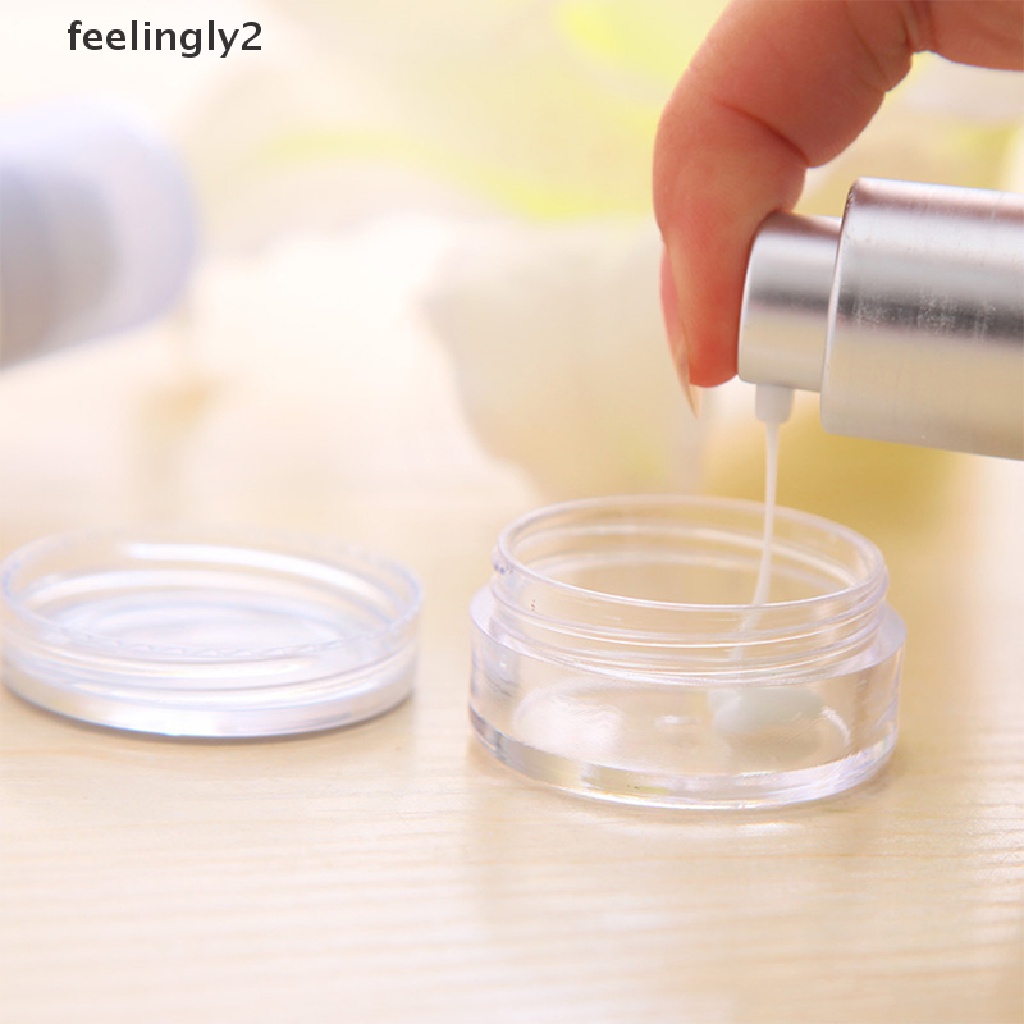 Bộ 50 cái hũ đựng kem mỹ phẩm sơn làm móng tay mini trong suốt