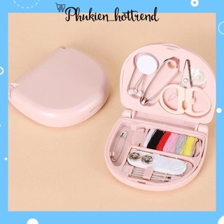 Bộ dụng cụ kim chỉ may vá mini bỏ túi siêu xinh