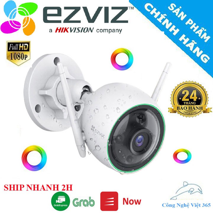 Camera Wifi EZVIZ Ngoài Trời C3N 2.0MP 1080P có màu ban đêm, tích hợp tính năng AI,phát hiện chuyển động -Bảo hành 24TH | BigBuy360 - bigbuy360.vn
