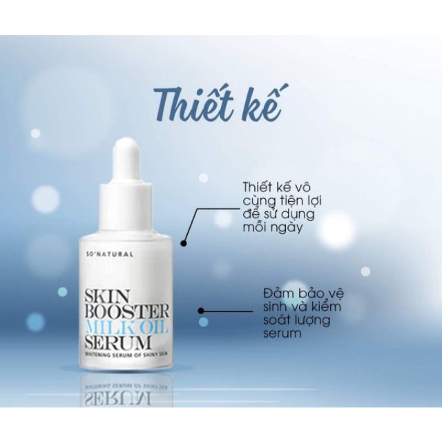 Serum Sữa Dưỡng Trắng Milk Oil So Natural Skin Booster 30ml