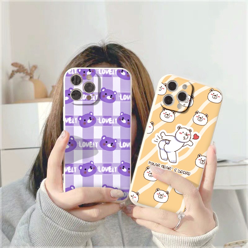 Ốp lưng iphone vuông cạnh bảo vệ cam lovely ốp iphone đủ mã 11/12/13/pro/max/plus/promax/6/6splus/7plus/8/8plus/x/xr/xs/