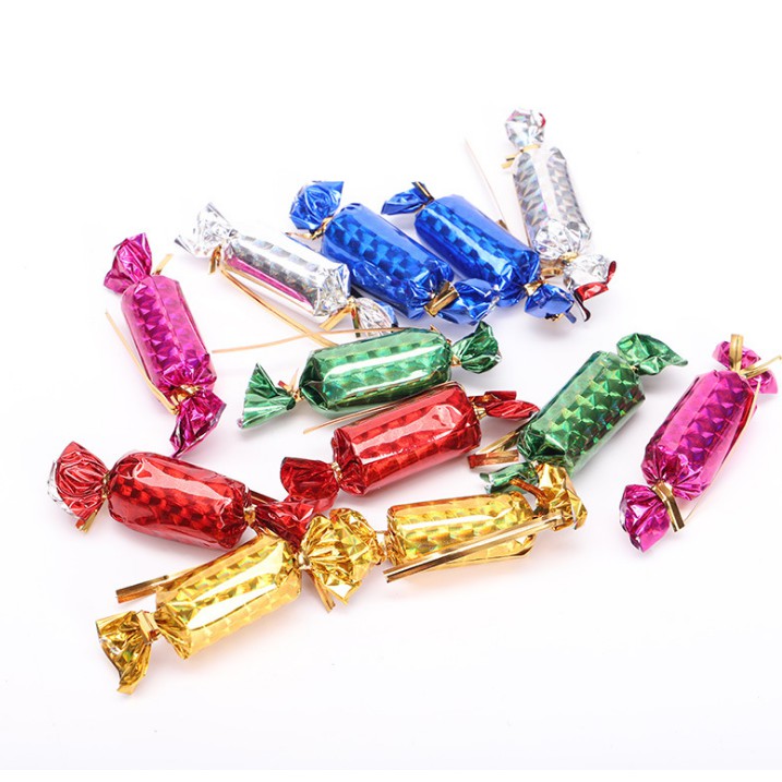 Phụ kiện trang trí noel Set 12 KẸO NHÍ 2.5CM A32