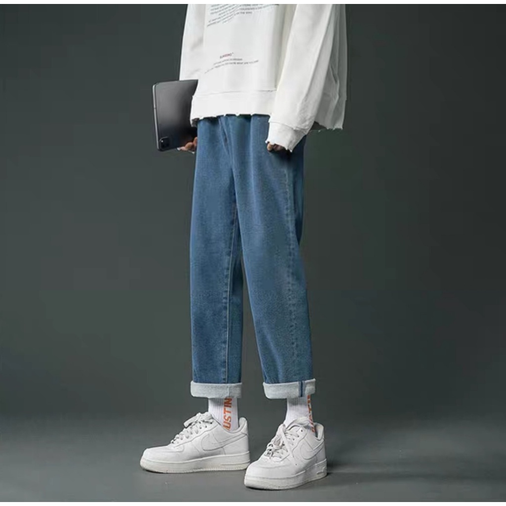 Quần Baggy Jean Nam, Quần Jean Nam Ống Suông, Quần Jean Basic Nam Đẹp Cao Cấp | BigBuy360 - bigbuy360.vn