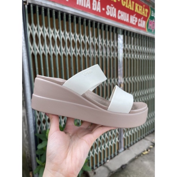 Dep cross Dép Cross Đế Cao 7 cm Brooklyn Mid Wedge Chính Hãng, Size 35 37 38 39 40