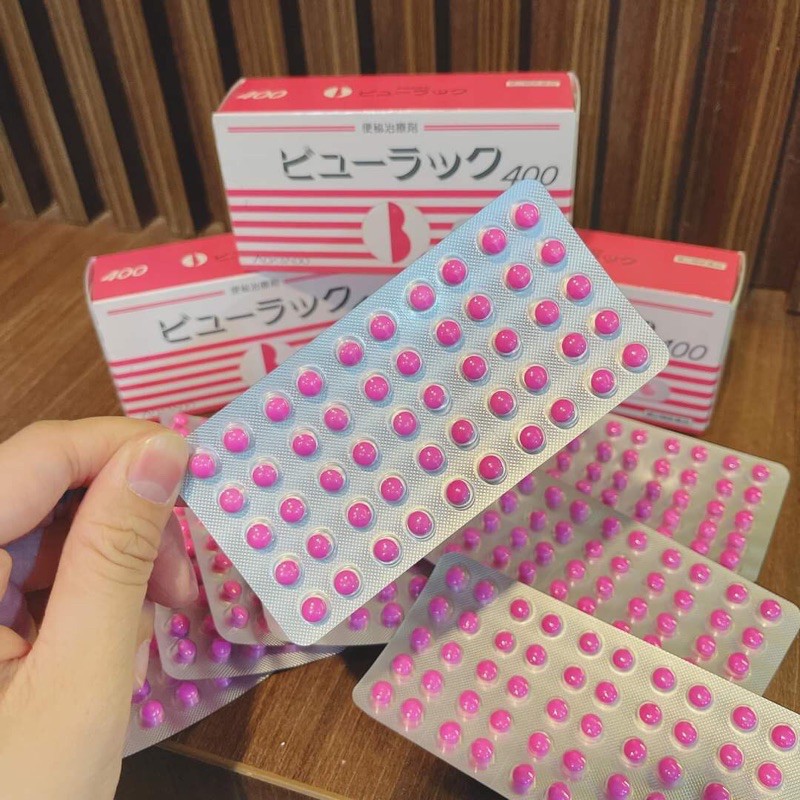 Hộp đựng 1 vỉ x 50 viên detox nhuận tràng Nhật Bản