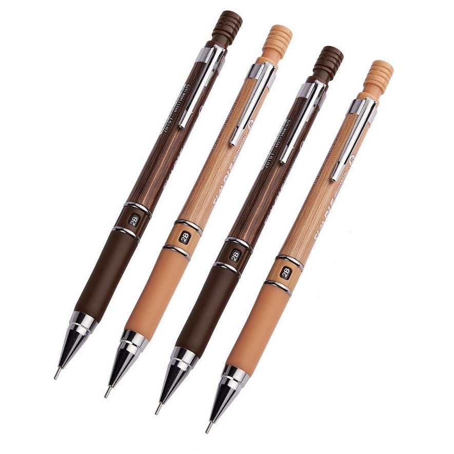 Bút chì bấm SiMPLE vân gỗ 0.5mm