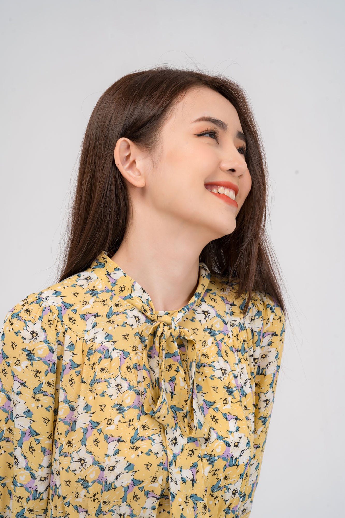 Đầm Yody Hoa Cổ Nơ Chân Xòe Nhún Điệu Đà Nữ Tính | BigBuy360 - bigbuy360.vn