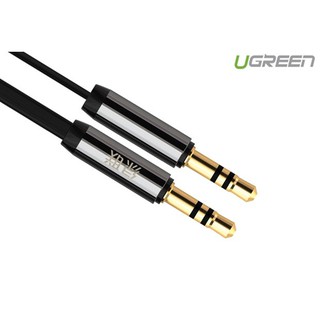 Cáp audio 3.5mm 1.5m ugreen 10721 có 2 đầu mạ vàng 24k chính hãng
