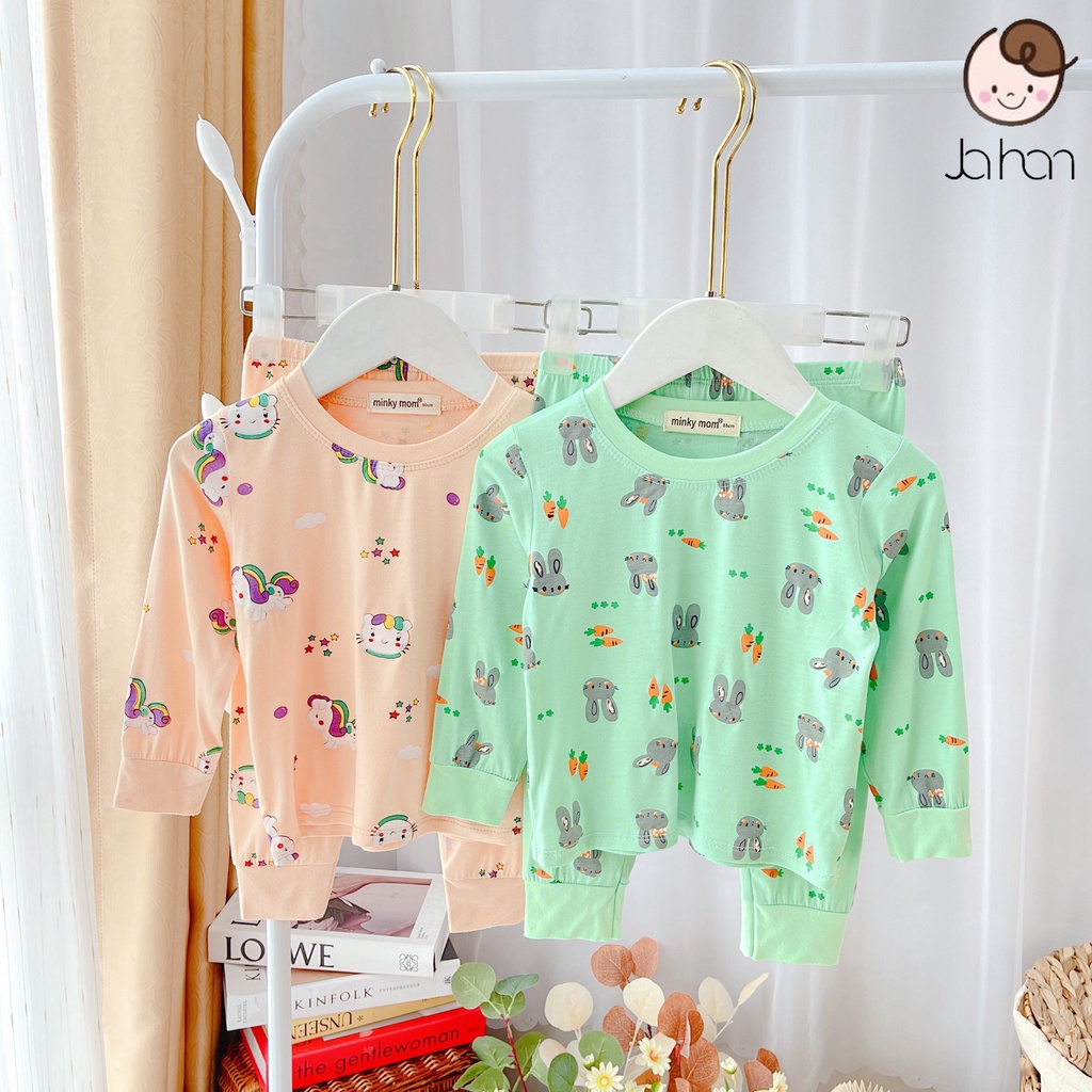 [Bé 7-32kg]Bộ Dài Tay Thun Lạnh In Toàn Thân Mềm Mịn Thoáng Mát Hàng Chuẩn Loại 1 cho bé trai bé gái