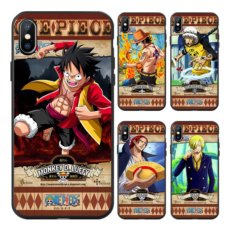 ỐP LƯNG IPhone 6 6S 11Pro Max 7 8 7Plus X XS XR XSMAX One Piece Luffy Anime TPU Cover Soft Case