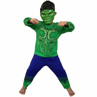 Bộ Đồ Hóa Trang Siêu Anh Hùng Hulk Cho Trẻ Em