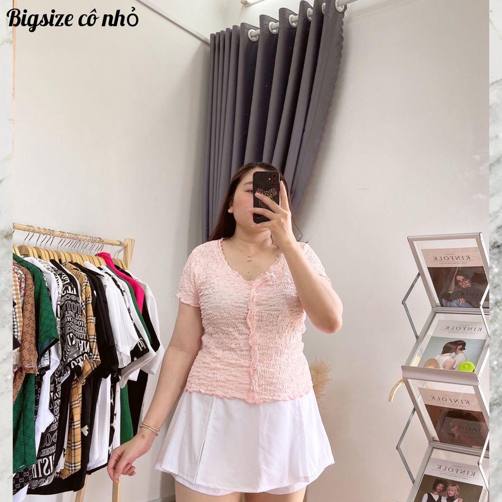Áo thun xốp nhún bigsize 55 đến 90kg, Áo kiểu nữ big size XOP3