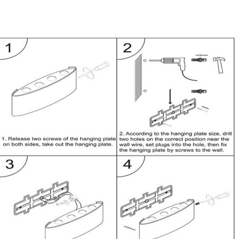Đèn trang trí hắt tường 2 đầu 6w và 8w chống nước