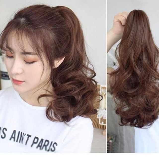 Tóc giả ngoạm xoăn cao cấp