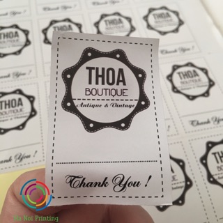 Combo 500 tem thanhyou ghi mã vận đơn in tên shop theo yêu cầu