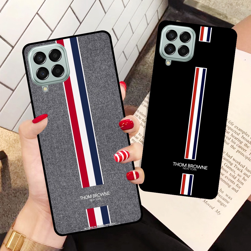 Ốp lưng Samsung M33 5G / M53 5G in hình sọc caro, họa tiết đen trắng dễ thương