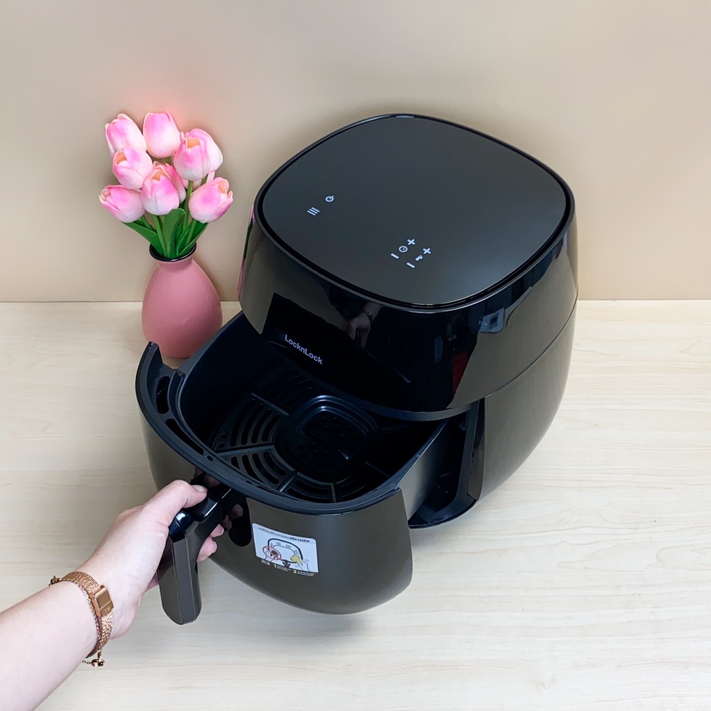 Nồi chiên không dầu điện tử LocknLock Digital Air Fryer 3.2L EJF273BLK - Nồi chiên 3.2L Lock&amp;Lock EJF273 nhỏ gọn tiện lợ