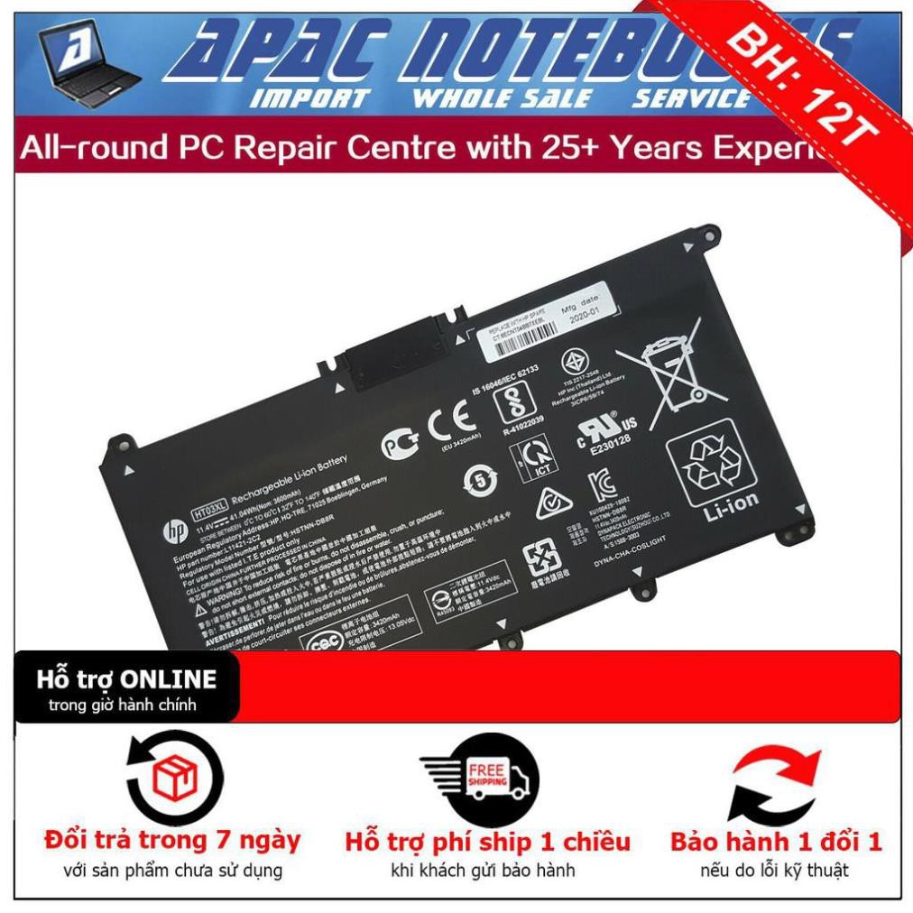 Pin HP HT03XL 14-CE 14-CF 14-CK 14-CM 14Q-CS 14S-CF 14S-CR HSTNN-DB8R 41.04Wh