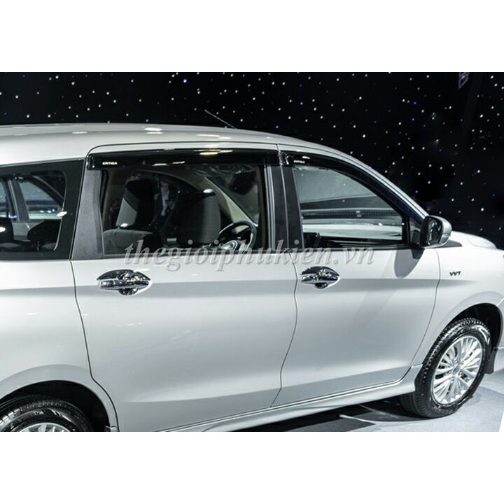 Bộ vè che mưa ABS đen dành cho xe Suzuki Ertiga 2019-2022( hàng cao cấp)