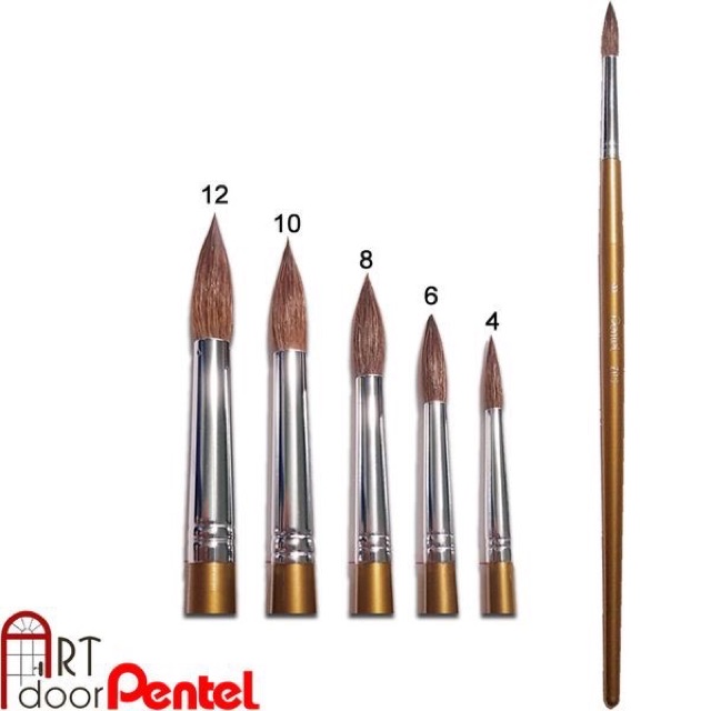 BÚT VẼ MÀU NƯỚC PENTEL ZBS ( từ - 0 đến số 12 )