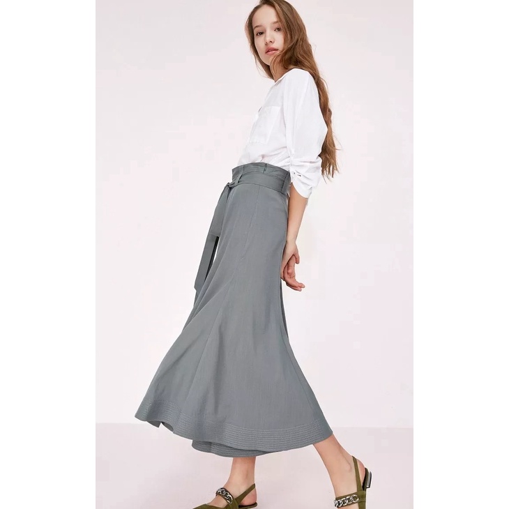 Vero Moda Quần Ống Loe Có Dây Đeo Hông Lưng Cao Dây Kéo Bên Hông Cho Nữ 31936J508