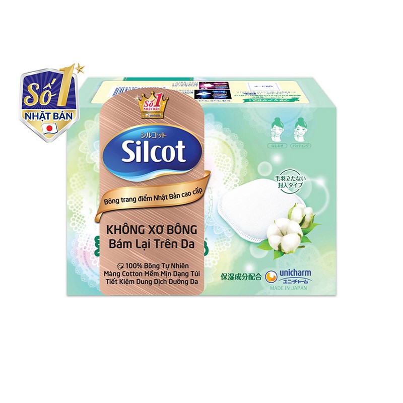 Combo 3 Bông tẩy trang cao cấp Silcot Premium hộp 66 miếng