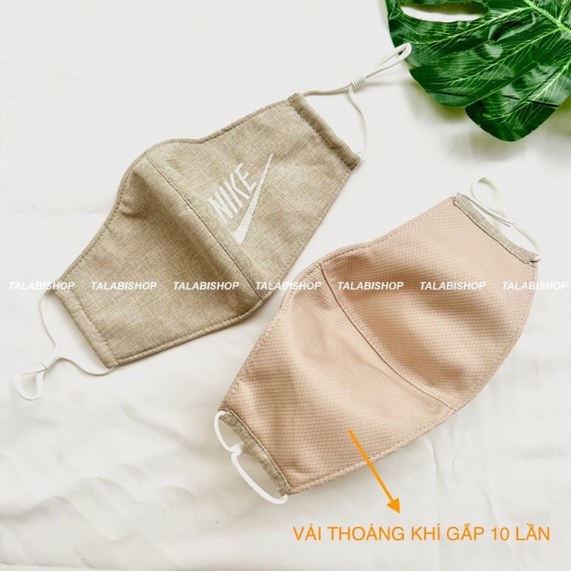 Khẩu trang kháng khuẩn, chống nắng gấp x3 lần, có nút điều chỉnh độ rộng, siêu thoáng khí Talabishop