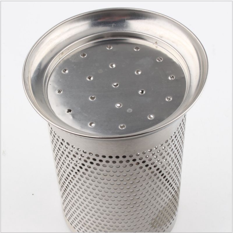 Ống đựng đũa thép lỗ đóng tròn 16x10 cm,,,,