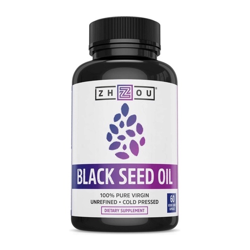 Viên chay dầu thì là đen 100% nguyên chất ZHOU Black Seed Oil 60 viên USA
