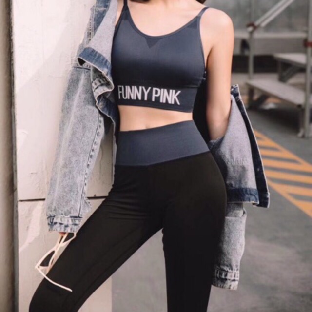 SET QUẦN + BRA FUNNY PINK SIÊU XINH - 6 màu