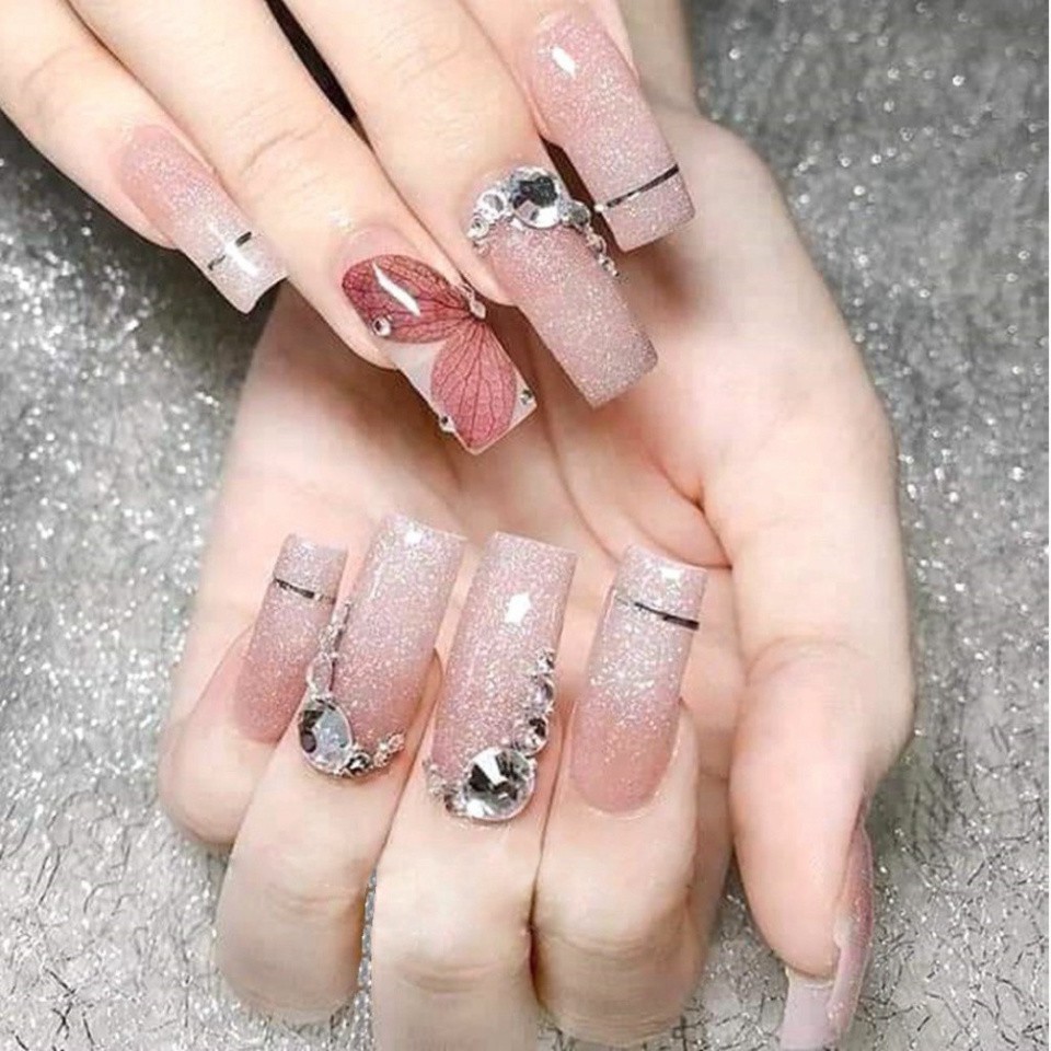 Hoa khô trang trí móng tay - Set 7 màu hoa khô nail, cánh hoa to và mỏng đắp ẩn theo phong cách Hàn Nhật N86