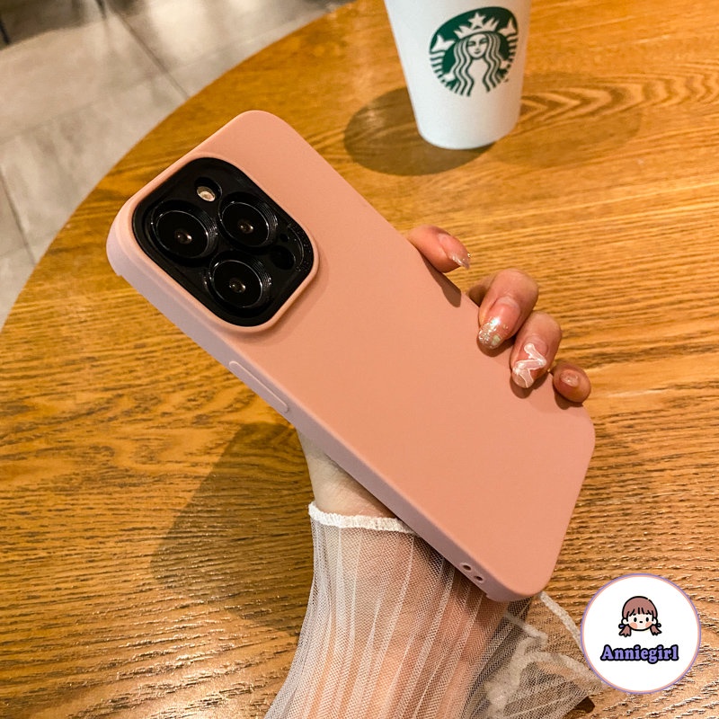 Ốp Điện Thoại Silicon TPU Mềm Nhám Đơn Giản Chống Sốc Cho IPhone 11 7Plus 8Plus XR 14 13 12 Pro Max