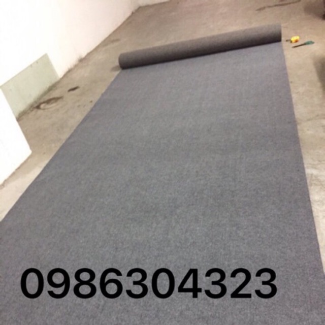 Thảm trải sàn dầy 3mm khổ 2m chiều dài đc tính theo sl khách cộng lên(kt dài 50cm x rộng2m)
