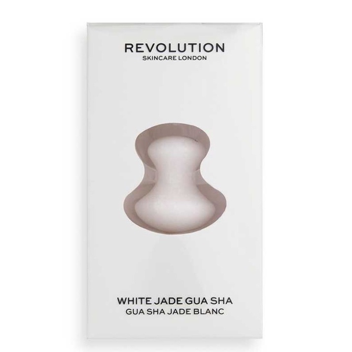 Mushroom Gua Sha - Dụng cụ nấm masage mắt Gua Sha bằng đá thạch anh trắng Revolution Skincare Jade Gua Sha - White