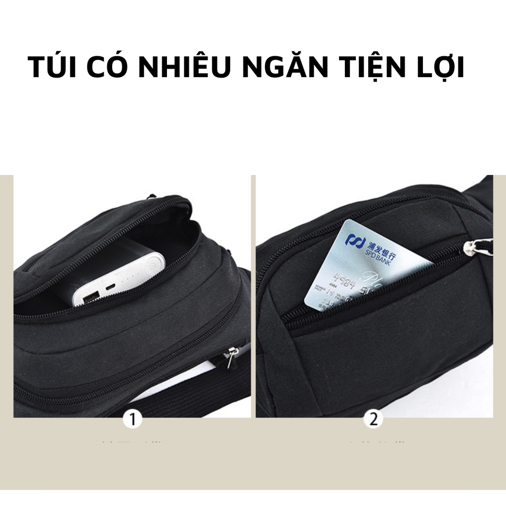 Túi Đeo Hông Đeo Bụng Bao Tử Nam Nữ Quality Loại Cao Cáp Chống Thấm Nước