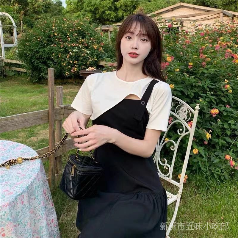 Set Đầm Hai Dây Plus Size Và Áo Khoác Ngắn Tay Thời Trang Mùa Hè Dành Cho Nữ