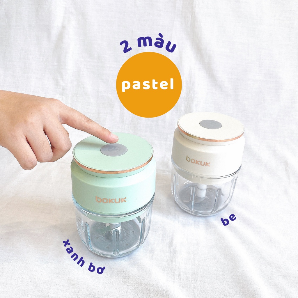 Máy Xay Tỏi Ớt Cầm Tay Đa Năng Thương Hiệu Bokuk - Chính hãng Hàn Quốc