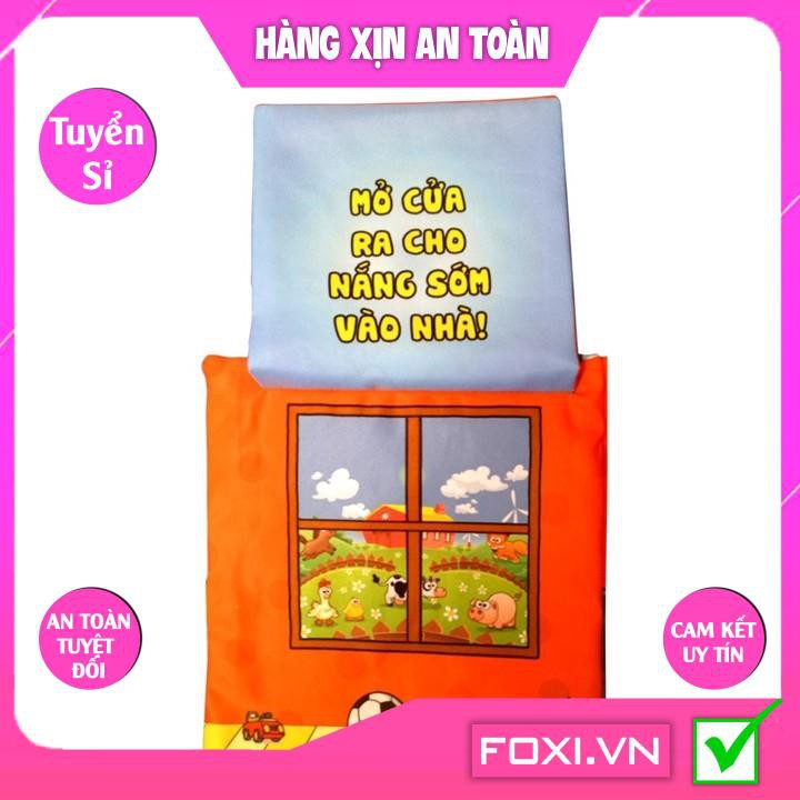 Sách vải Hoạt Hình”Căn Bếp Nhỏ”Giúp bé kích thích tư duy-Hướng nghiệp-Học tập và Chăm chỉ-Giúp bé làm quen với nấu nướng