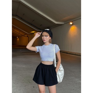 Áo croptop nữ  BASIC ACTIVE TOP FFSTUDIO chất thun gân tăm co giãn