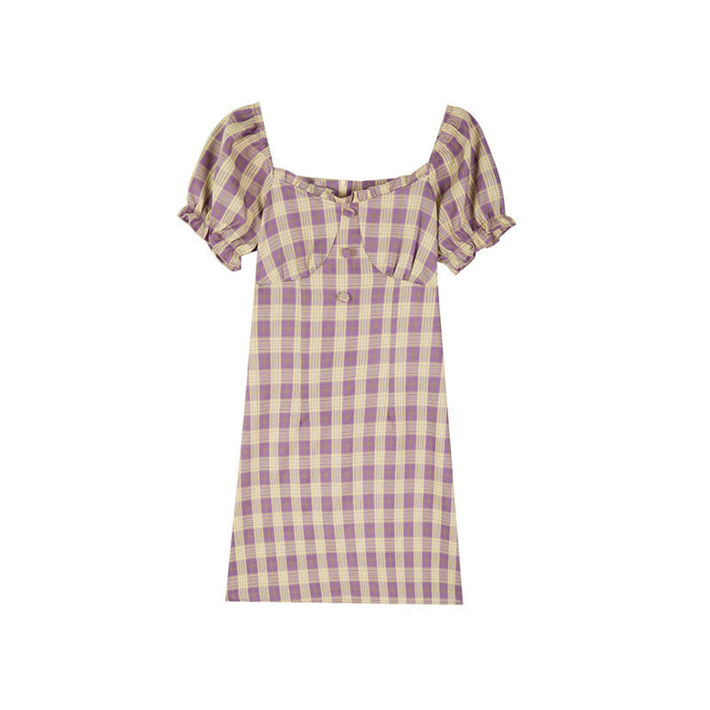 New Snapping up&French Minority Date Dress Summer New Trendy European Goddess Retro Scheming Square Collar Dress Fashion | BigBuy360 - bigbuy360.vn