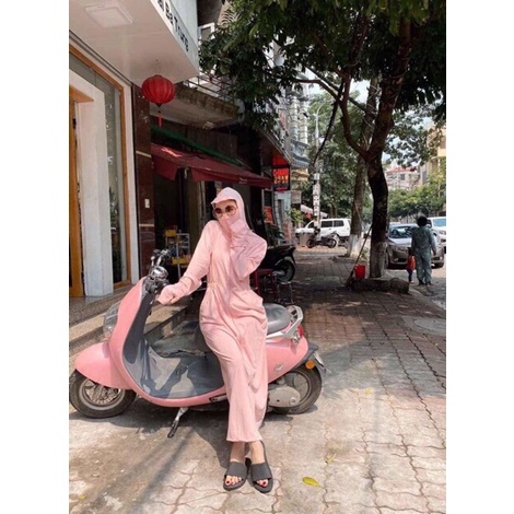 ✉▧Áo Chống Nắng Nữ Toàn Thân Dáng Dài Với Chất Liệu Vải Thông Hơi Mặc Lên Thoải Mái | BigBuy360 - bigbuy360.vn