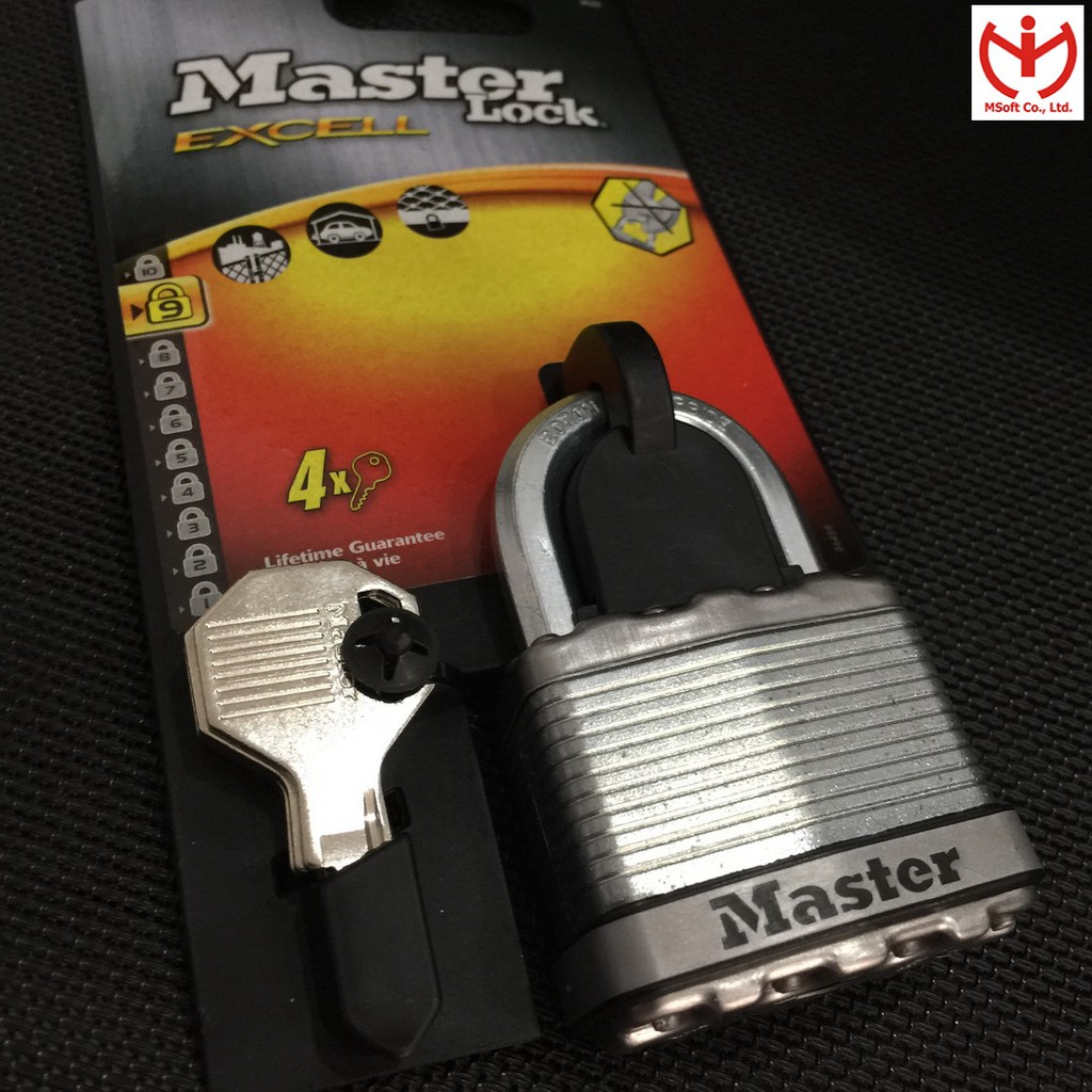 [Q5.HCM] Ổ khóa chống cắt Master Lock M5 D thân thép lá rộng 50mm - MSOFT