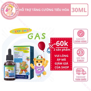 Fitobimbi Gas, hỗ trợ giảm đầy hơi, ọc sữa, nôn trớ, chướng bụng, khó tiêu, rối loạn tiêu hóa