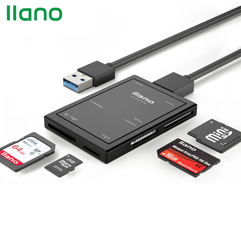 Đầu Đọc Thẻ Nhớ llano LJN-CB1002 USB 3.0 Tốc Độ Cao Đa Năng Cho SD/TF/Micro SD/CF | WebRaoVat - webraovat.net.vn