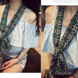 Khăn lụa hàn quốc. Vừa thắt nơ vừa quàng được