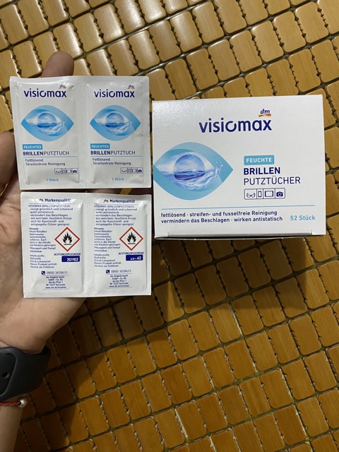 🌸Giấy lau kính Visionmax - mẫu mới -  Nội địa Đức.