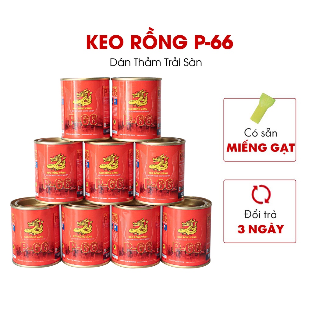 Keo rồng vàng P-66 DRAGON siêu dính dán thảm trải sàn, keo đa năng