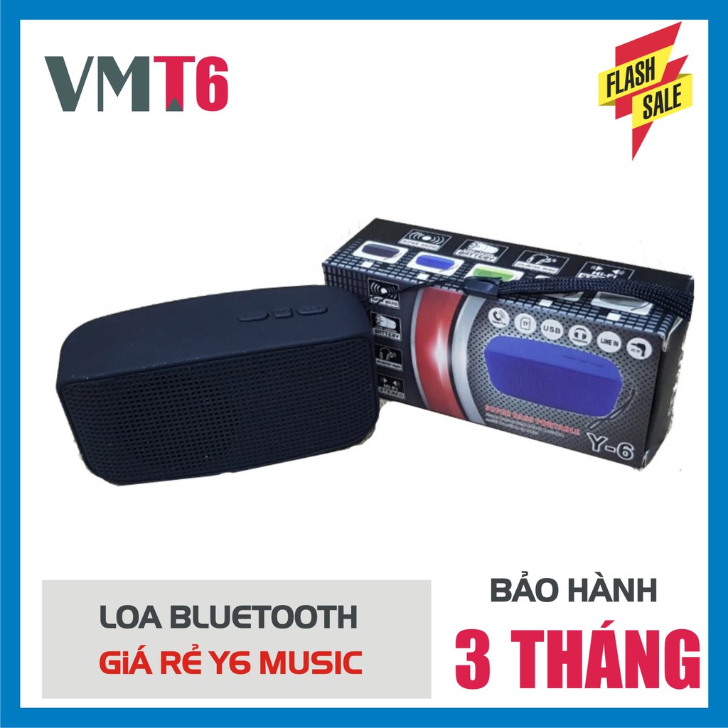 Loa Bluetooth Mini Y3,Y4,Y5,Y6 - Xanh,Đỏ,Bạc,Đen - Đủ 4 màu bảo hành 3 tháng